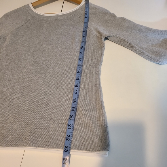 Vila Milano Gray Bell Sleeve Top - Picture 3 of 11